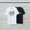 「#3680」palm Angels lettering spray-painted short-sleeves