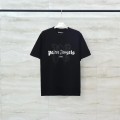 「#3680」palm Angels lettering spray-painted short-sleeves