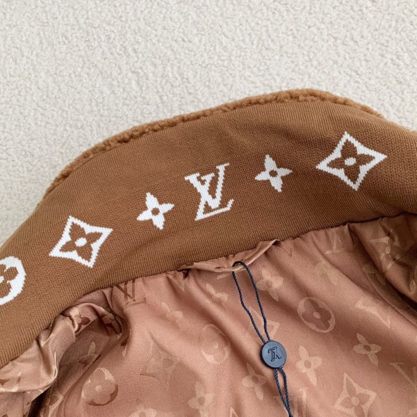 Louis Vuitton Jacquard vertical collar zipper fleece jacket