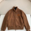 「#3686」Louis Vuitton Jacquard vertical collar zipper fleece jacket