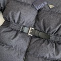 「#3694」Prada logo stand collar down jacket