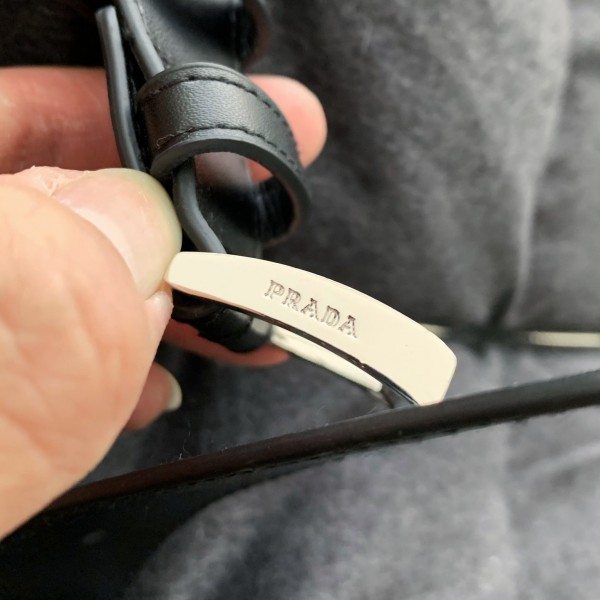 Prada logo stand collar down jacket