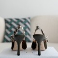 「#3697」Dior Pointed toe slingback high heels 6.5cm