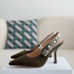 「#3697」Dior Pointed toe slingback high heels 6.5cm