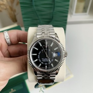 「#3698」Rolex Navigator Series men's watch Dual time zone100 meters waterproof，42mm