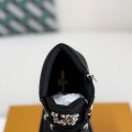 「#3716」LOUIS VUITTON Round toe lace-up boots
