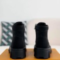 「#3716」LOUIS VUITTON Round toe lace-up boots