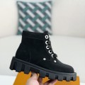 「#3716」LOUIS VUITTON Round toe lace-up boots