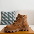 「#3717」LOUIS VUITTON Round toe lace-up boots