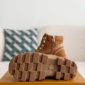 「#3717」LOUIS VUITTON Round toe lace-up boots