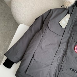 「#3737」Canada goose Classic expedition pure color winter hardhat Parker coat down jacket