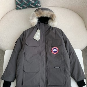 「#3737」Canada goose Classic expedition pure color winter hardhat Parker coat down jacket