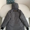 「#3737」Canada goose Classic expedition pure color winter hardhat Parker coat down jacket