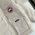 「#3738」Canada goose Classic expedition pure color winter hardhat Parker coat down jacket