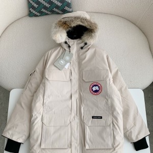 「#3738」Canada goose Classic expedition pure color winter hardhat Parker coat down jacket