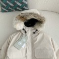 「#3738」Canada goose Classic expedition pure color winter hardhat Parker coat down jacket