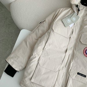 「#3738」Canada goose Classic expedition pure color winter hardhat Parker coat down jacket