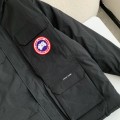 「#3739」Canada goose Classic expedition pure color winter hardhat Parker coat down jacket