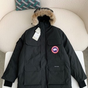 「#3739」Canada goose Classic expedition pure color winter hardhat Parker coat down jacket