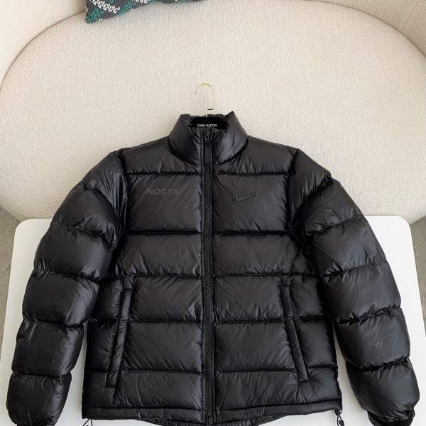 「#3748」Nike x Drake solid color 3D logo stand up collar down jacket
