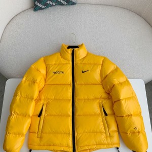 「#3749」Nike x Drake solid color 3D logo stand up collar down jacket