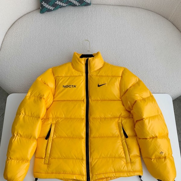「#3749」Nike x Drake solid color 3D logo stand up collar down jacket