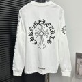 「#3752」Chrome Hearts 24 round neck long sleeve T-shirt