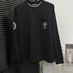 「#3752」Chrome Hearts 24 round neck long sleeve T-shirt