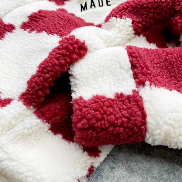 Louis Vuitton 24ss plaid fleece coat
