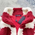「#3760」Louis Vuitton 24ss plaid fleece coat