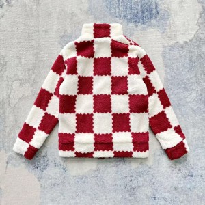 「#3760」Louis Vuitton 24ss plaid fleece coat