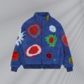 「#3761」Louis Vuitton 23fw sunflower old flower lamb jacket