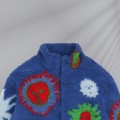 「#3761」Louis Vuitton 23fw sunflower old flower lamb jacket