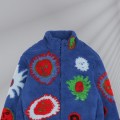 「#3761」Louis Vuitton 23fw sunflower old flower lamb jacket