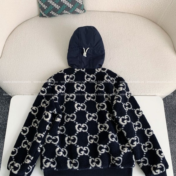 Gucci Jacquard Lambswool Hooded Jacket