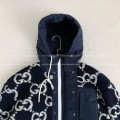 「#3762」Gucci Jacquard Lambswool Hooded Jacket