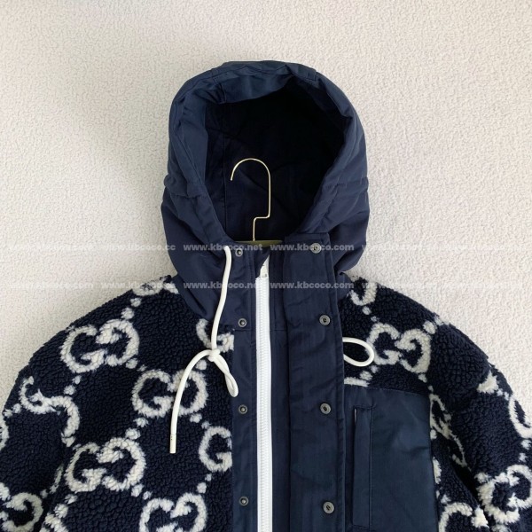 Gucci Jacquard Lambswool Hooded Jacket