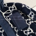 「#3762」Gucci Jacquard Lambswool Hooded Jacket