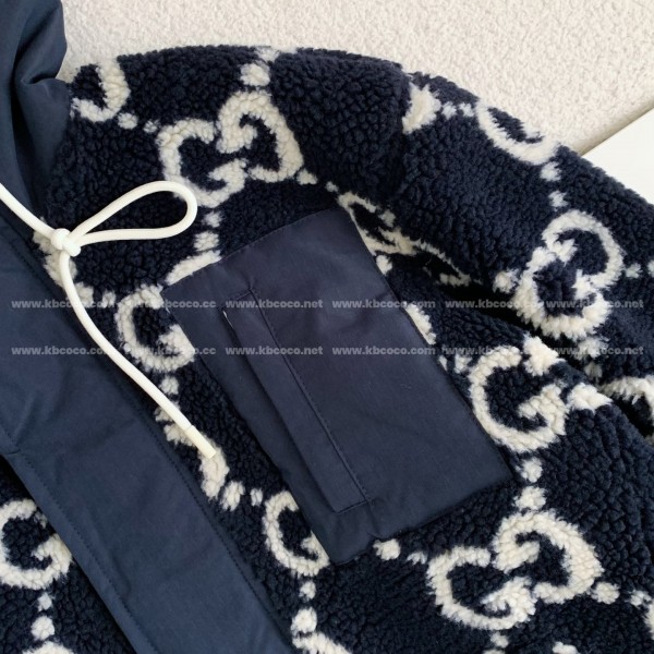 Gucci Jacquard Lambswool Hooded Jacket