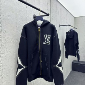 「#3764」Louis Vuitton 4-Leaf Clover Zip-Up Jacket
