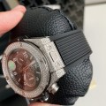 「#3766」Hublot full diamond chronograph v2 version watch