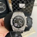 「#3766」Hublot full diamond chronograph v2 version watch