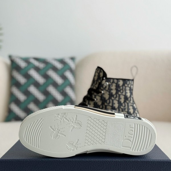 Dior B23 logo print high top sneakers