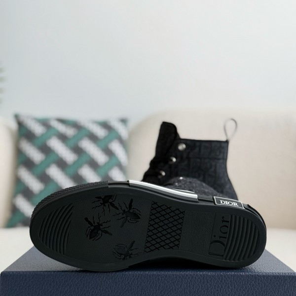 Dior B23 logo print high top sneakers