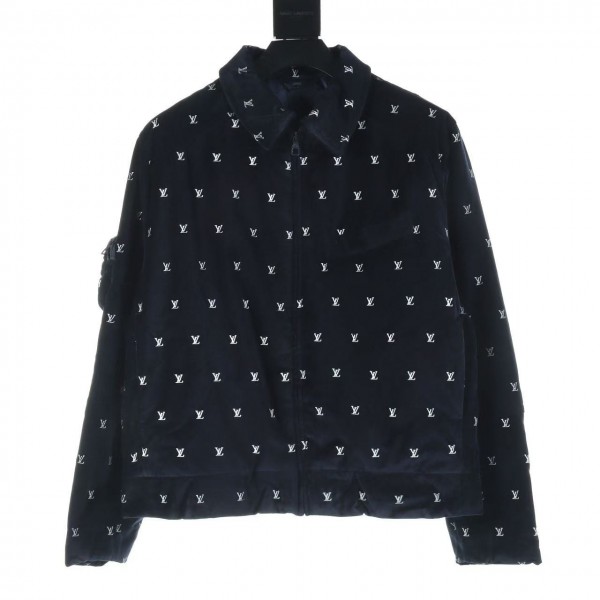 「#3787」Louis Vuitton printed velvet jacket