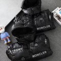 「#3789」Moncler Fujiwara Hiroshi co-branded full-print letter shiny down jacket