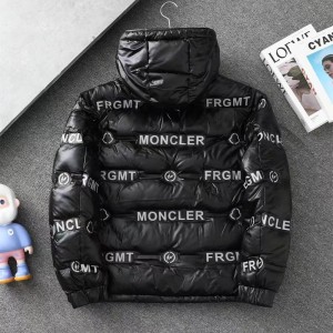 「#3789」Moncler Fujiwara Hiroshi co-branded full-print letter shiny down jacket
