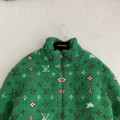 「#3794」Louis Vuitton Jacquard vertical collar zipper fleece jacket