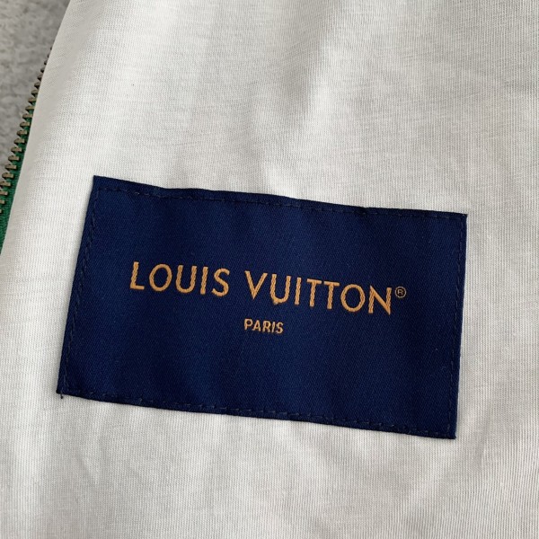 Louis Vuitton Jacquard vertical collar zipper fleece jacket