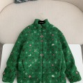 「#3794」Louis Vuitton Jacquard vertical collar zipper fleece jacket